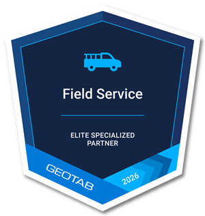 Geotab badge for Field Service partner